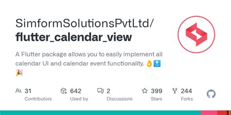 GitHub SimformSolutionsPvtLtd Flutter Calendar View A Flutter