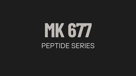 Mk 677 Ibutamoren Peptide Treatment At The Restore Vitality Facility