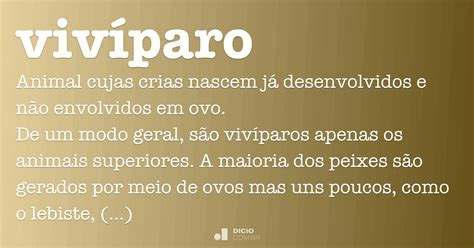 O Que é Um Animal Vivíparo - 5