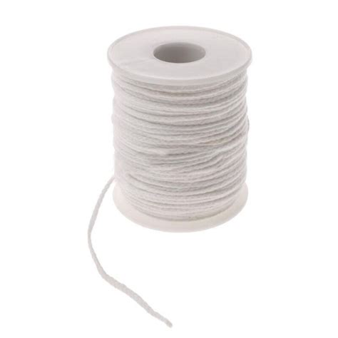 60m Spool Of Cotton Square Braid Candle Wicks Wick Core For Candle Making Grandado