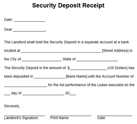 25+ Free Deposit Receipt Templates for (Cash, Security, Installment etc ...