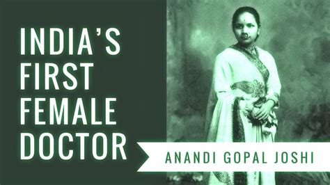 Indians First Female Doctor First Female Doctor Female Doctor Doctor