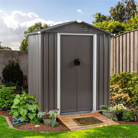 Buy Shintenchi 5x3 FT Outdoor Storage Shed Waterproof Metal Garden