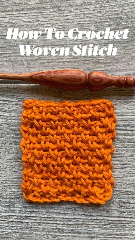 How To Crochet Woven Stitch | Haken, Babies, Easy