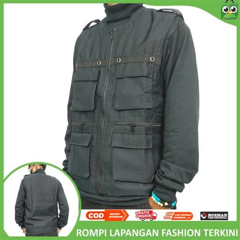 Jual Rompi Cargo Lapangan Tactical Vest 6 Kantong Besar Multifungsi