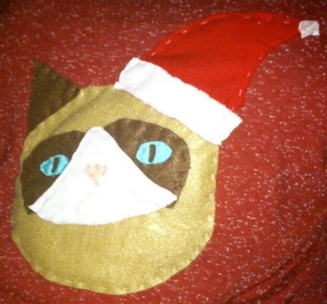 Grumpy Cat Christmas Sweater · An Applique Sweater · Needlework ...