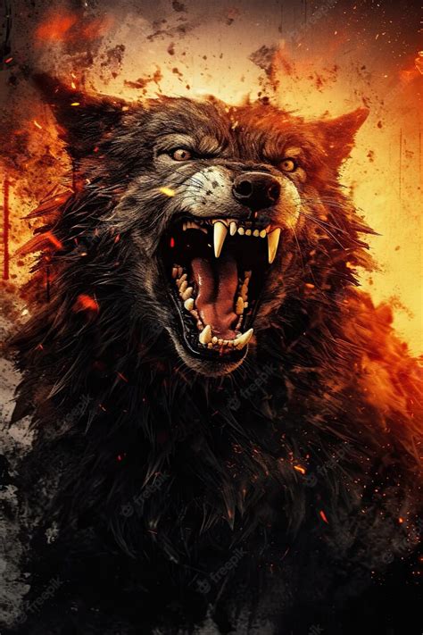 Premium Photo | A poster for the movie wolf.