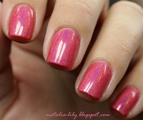 Natalia Lily Beauty Blog BORN PRETTY STORE PINK RED HOLO POLISH