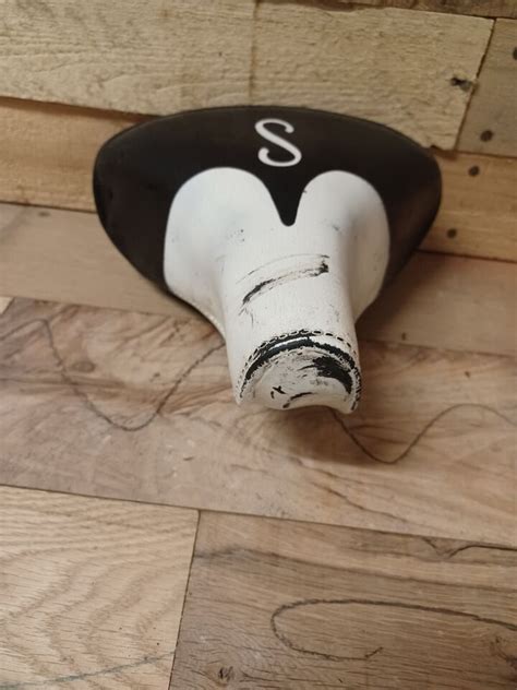 Vintage Schwinn Approved Black And White Bicycle Seat Saddle Ebay