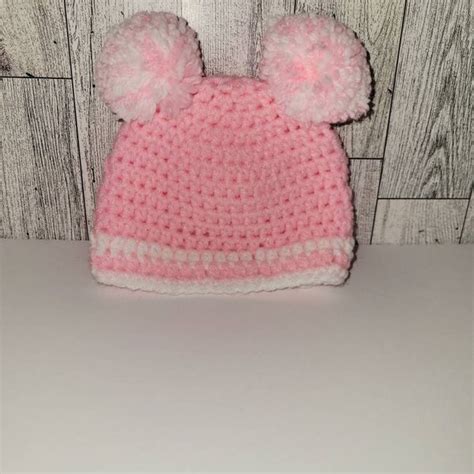 Newborn Pom Pom Hat - Etsy