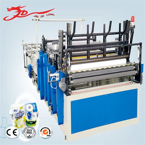 Fully Automatic Toilet Paper Rewinding Machine Slitting Rewinder For