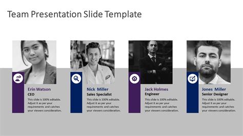 Team Presentation Slide Template | PowerPoint Templates