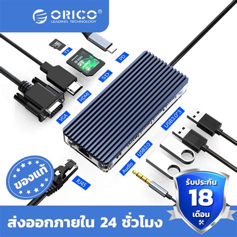 Orico Usb C Hub Dual Type C To Multi Usb Hdmi Tf Sd W Pd Charging