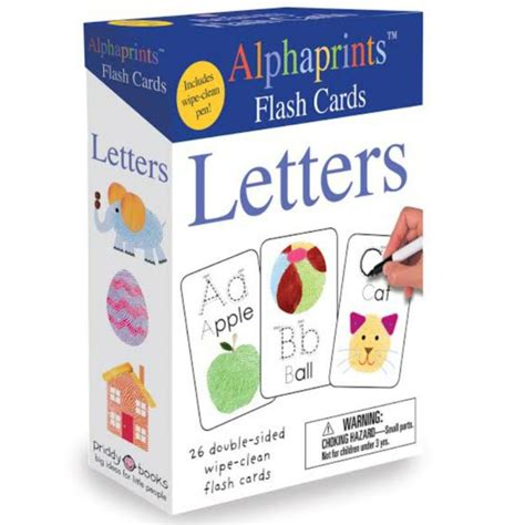 Jual Priddy Books Alphaprints Wipe Clean Flash Cards Letters