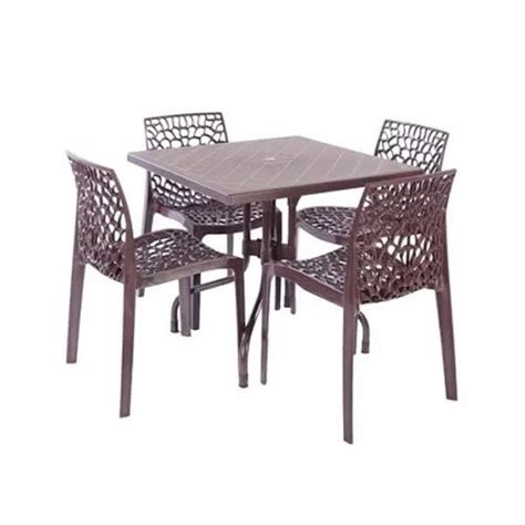 Seater Plastic Cafeteria Table And Chair Set At Best Price In