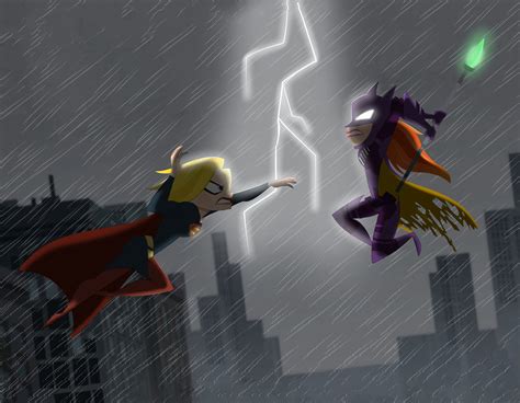 [fan Art] Batgirl V Supergirl By Kora Kumori R Dccomics