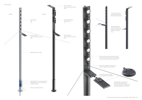 Senate Square Lighting Poles - Futudesign