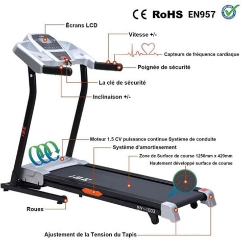 Ise Tapis De Course Electrique Pliable Pro à Prix Carrefour