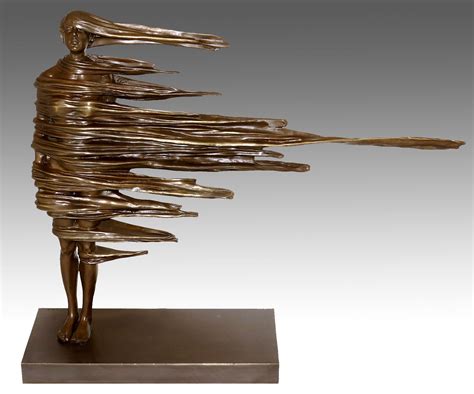 Contemporary Art Bronze Sculpture Unwavering Martin Klein Bronze Sculpture For Sale