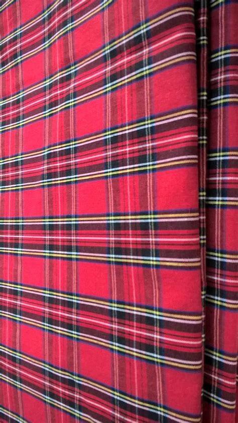 Red Tartan Fabric Christmas Fabric Red Plaid Fabric 100 Etsy Tartan Fabric Red Tartan