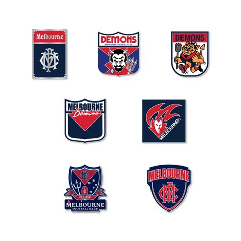 Melbourne Demons Logo AFL Pin Set - Clinks Australia