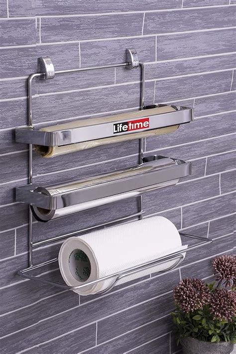 Lifetime Stainless Steel 3 In 1 Triple Paper Dispenser And Holderwrap