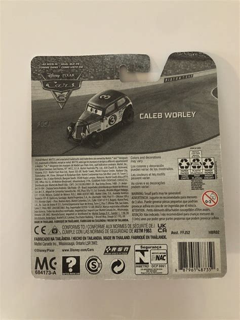 Disney Pixar Cars Mattel Caleb Worley Metal Series Nib Ebay