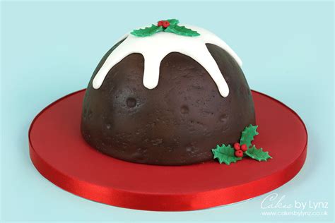 Christmas Pudding Cake Tutorial Cakes By Lynz