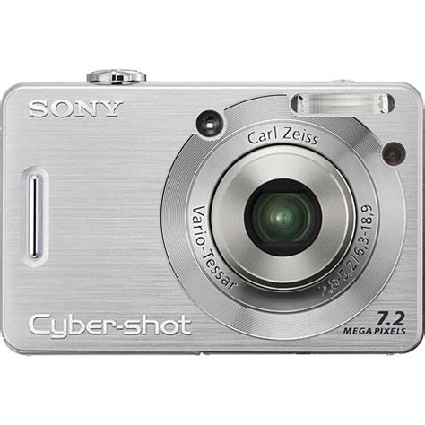 Sony Cybershot Dsc W Digital Camera Silver Dscw B H Photo