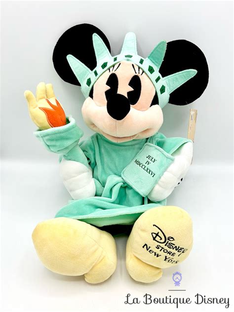 Peluche Minnie Mouse Statut de la Liberté Disney Store New York 2019