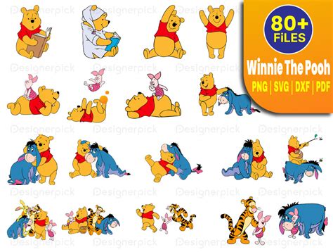 Winnie The Pooh SVG Bundle Winnie The Pooh PNG Winnie The Pooh SVG