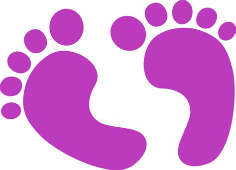 Baby Girl Footprints Clip Art 20 Free Cliparts Download Images On