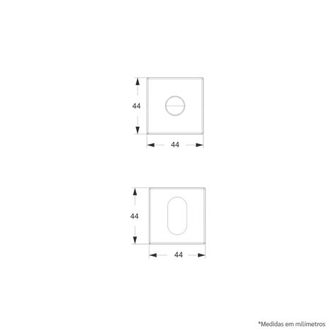 Fechadura Externa Classic 3400 Quadrada Inox Escovado Stam