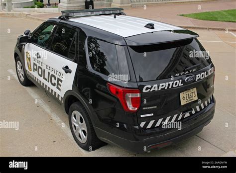 State Capitol Police department vehicles ourside the Wisconsin State ...