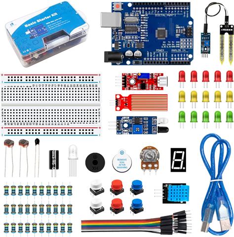 Lafvin Kit Básico De Inicio Con R3 Ch340 Breadboard Caja