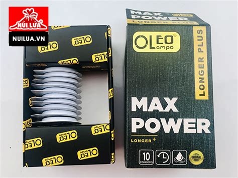 Bao cao su Oleo Lampo Max Power hộp 10 cái