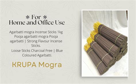 KRUPA Mogra Agarbatti Mogra Incense Sticks 1kg Pooja Agarbatti Mogra