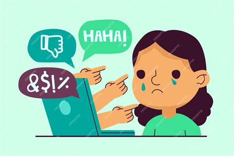 Free Vector | Cyber bullying concept