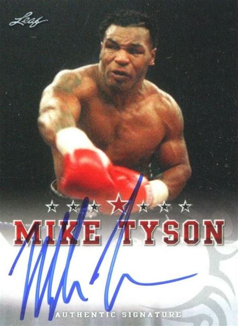 2020 Leaf Mike Tyson Special Edition Autograph Mike Tyson Semt2 Other