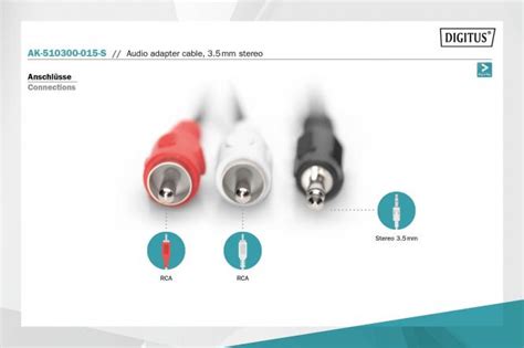 Digitus By Assmann Shop Audio Adapter Cable Mm Stereo