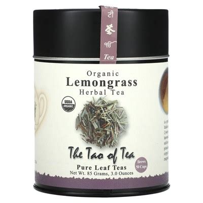 The Tao Of Tea Organic Herbal Tea, Lemongrass, Caffeine Free, 3 Oz (85 ...