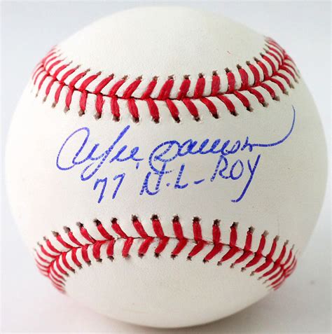 Andre Dawson Signed OML Baseball Inscribed 77 N L ROY JSA