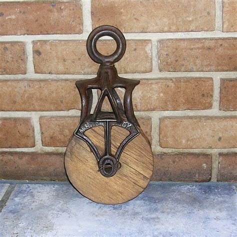 Huge Vintage Antique Pulley Antique Wood Wooden Pulley Cast Etsy