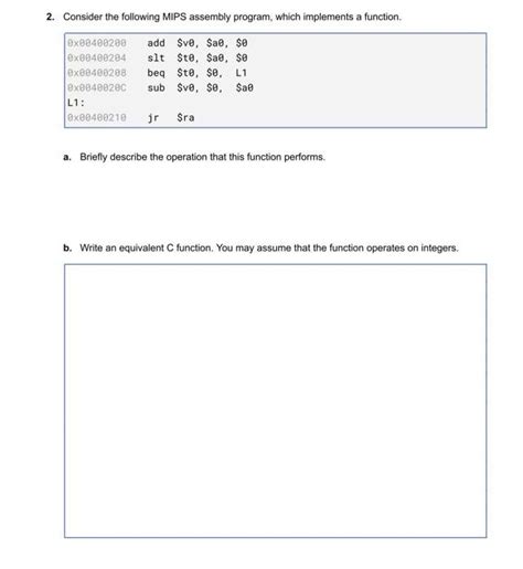 Solved Consider The Following Mips Assembly Program Chegg