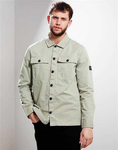 Barbour International Adey Overshirt Cavalry Sand Terraces Menswear