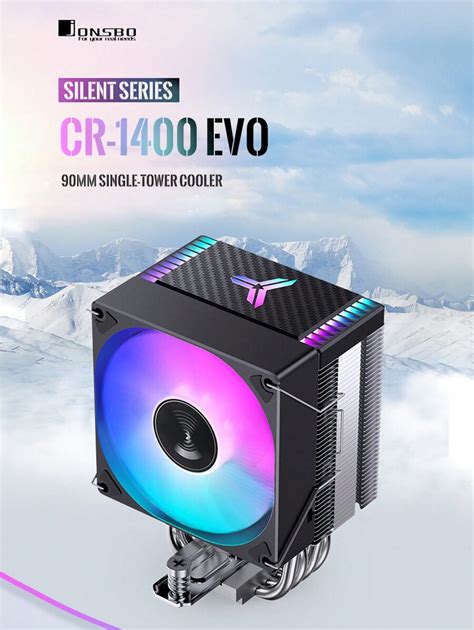 Jonsbo Cr Evo Rgb Schwarzer Cpu Luftgek Hlter K Hler Vernickelt