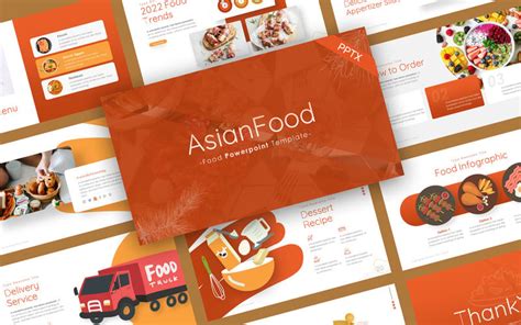 Asian Food Culinary Powerpoint Template Templatemonster