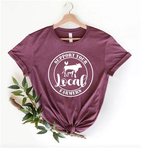 Farm Girl Shirt Support Your Local Farmers Shirt Farmer Etsy