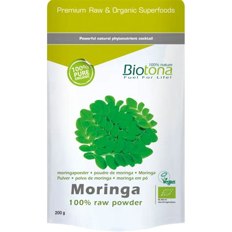 Biotona Moringa Raw Powder Bio 200 Gr Plein Nl