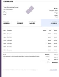 Free Drywall Estimate Sample Template InvoiceOwl